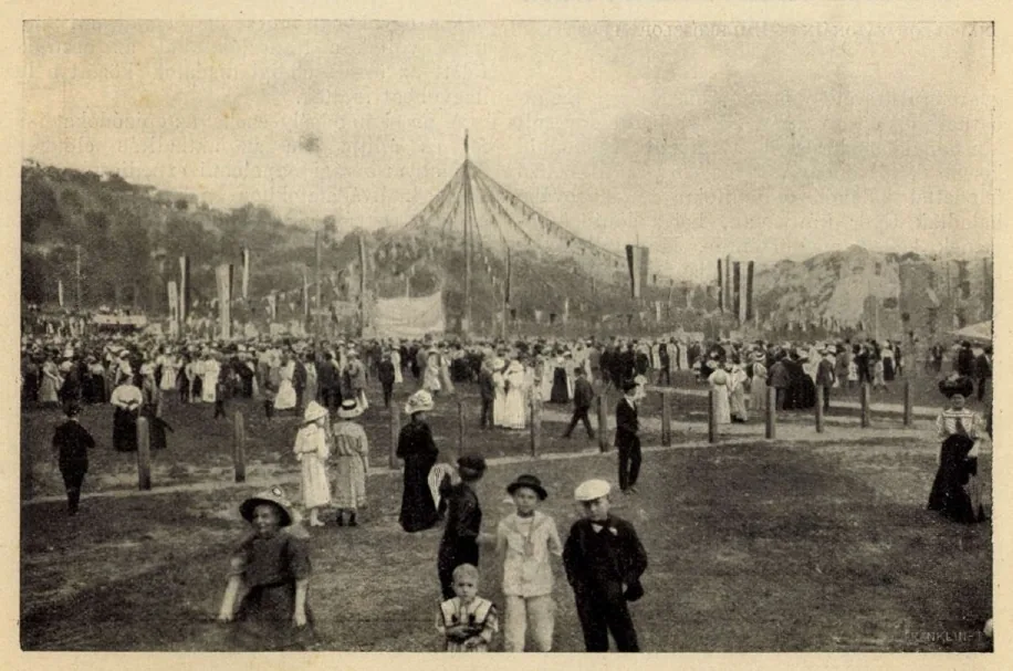 Népünnepély a Tettyén 1908-ban