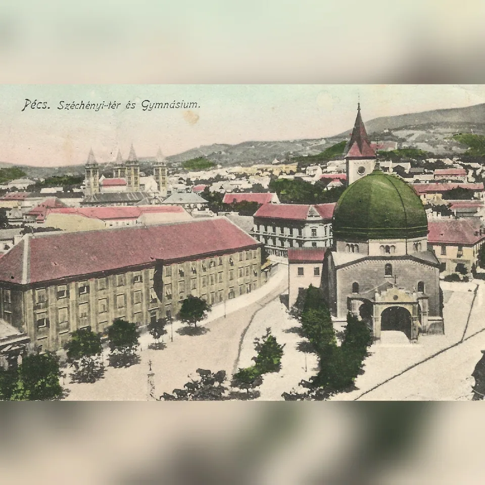 A pécsi Széchenyi tér 1914-ben