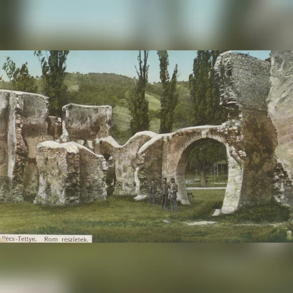 A tettyei romok az 1910-es években
