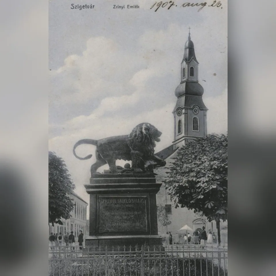 A szigetvári Zrínyi-emlékmű 1907 körül