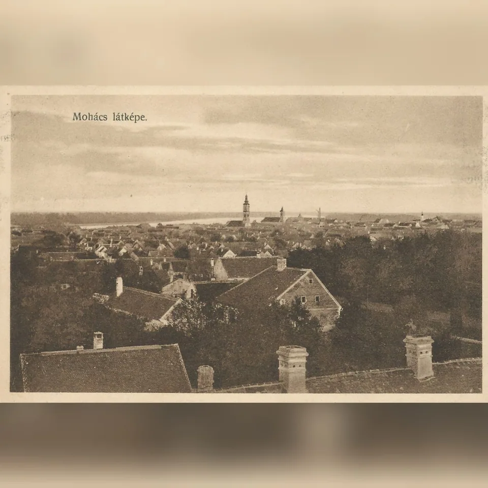 Mohács látképe az 1920-as években