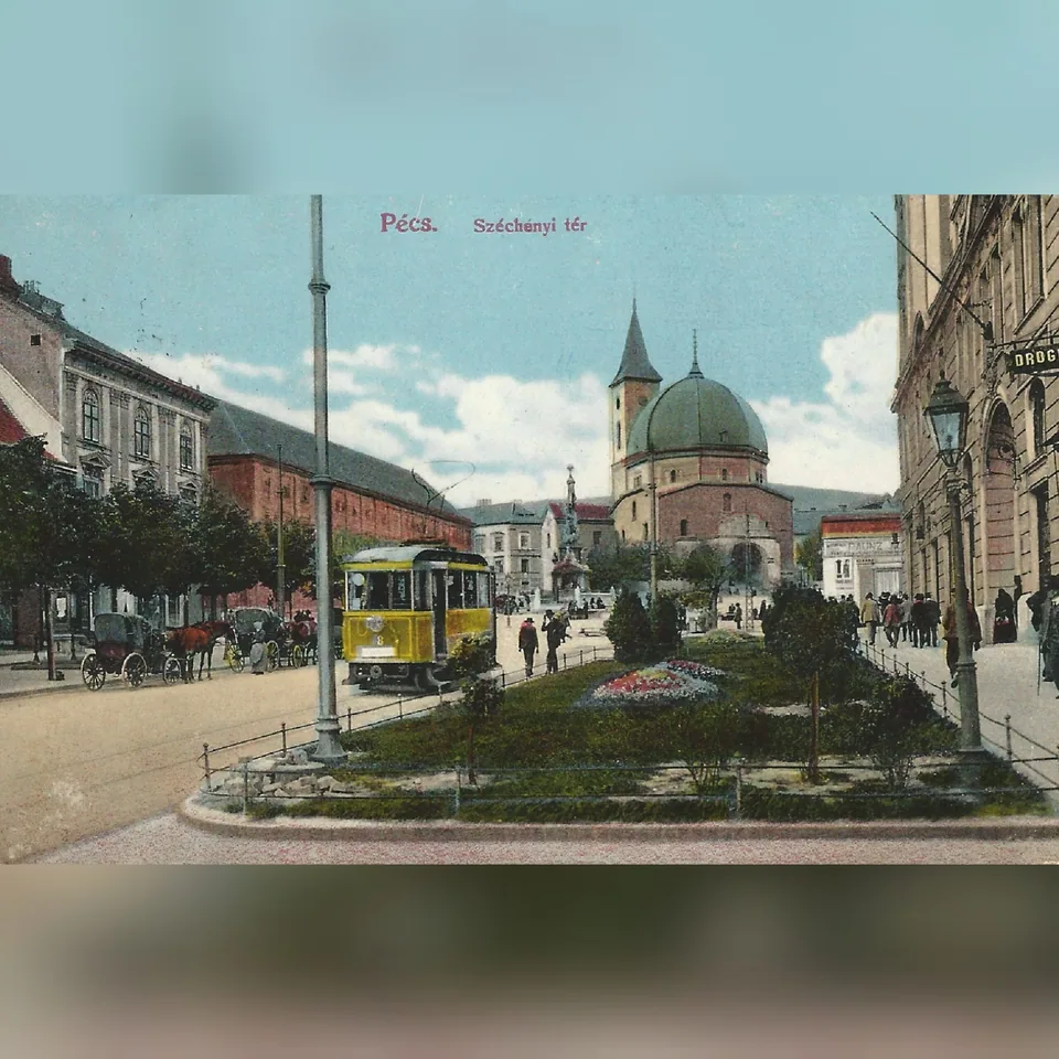 A pécsi Széchenyi tér a nagy háború előtt (1832–1914) – képeslap, rajz (videó)