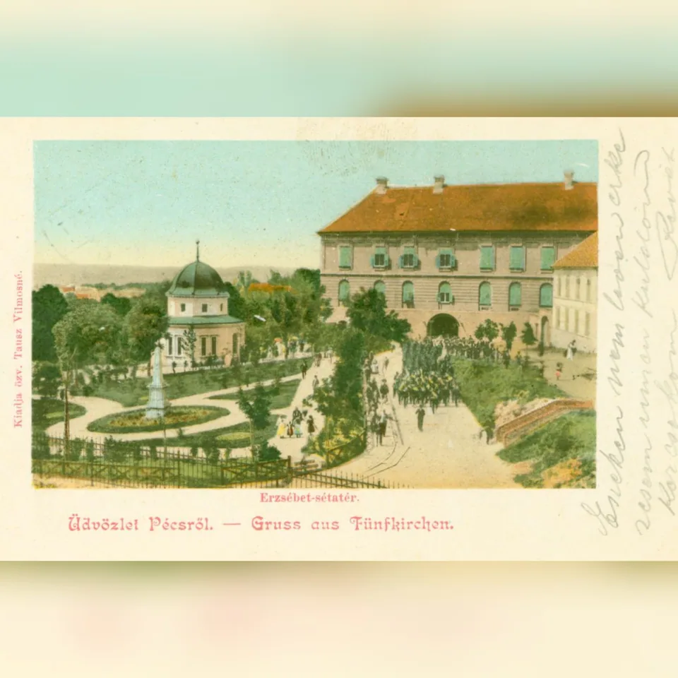 A pécsi Sétatér a 19–20. század fordulóján