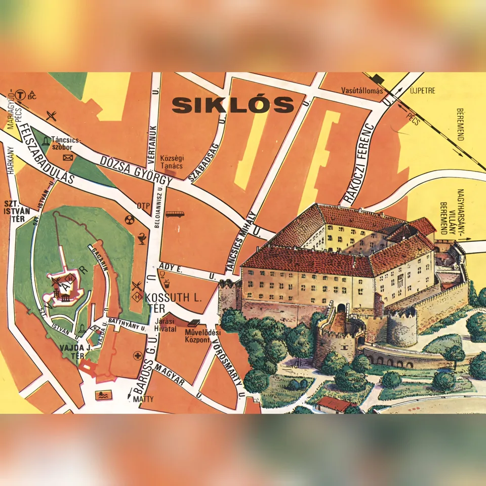 Siklósi levelezőlap az 1980-as évekből